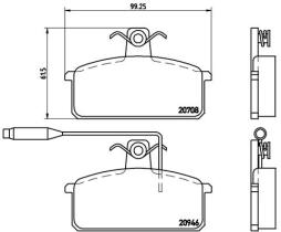 BREMBO P23024 - PASTILLA DE FRENO