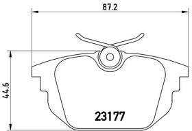 BREMBO P23026 - PASTILLA DE FRENO