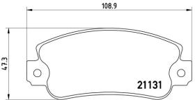 BREMBO P23029 - PASTILLA DE FRENO