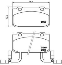 BREMBO P23030 - PASTILLA DE FRENO