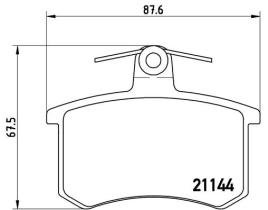 BREMBO P85013 - PASTILLA DE FRENO