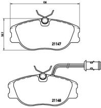 BREMBO P23041 - PASTILLA DE FRENO