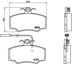 BREMBO P23048 - PASTILLA DE FRENO