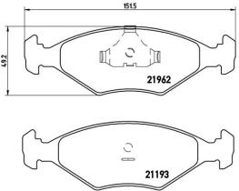 BREMBO P23055 - PASTILLA DE FRENO