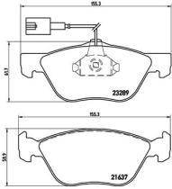 BREMBO P23077 - PASTILLA DE FRENO