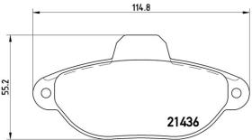 BREMBO P23060 - PASTILLA DE FRENO