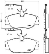 BREMBO P23061 - PASTILLA DE FRENO