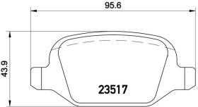 BREMBO P23065 - PASTILLA DE FRENO