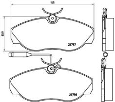 BREMBO P23068 - PASTILLA DE FRENO