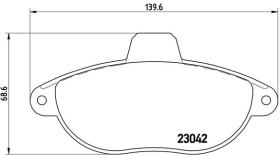 BREMBO P23072 - PASTILLA DE FRENO