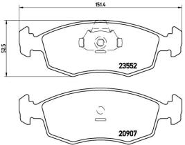 BREMBO P23079 - PASTILLA DE FRENO