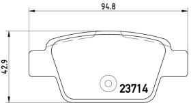 BREMBO P23080 - PASTILLA DE FRENO