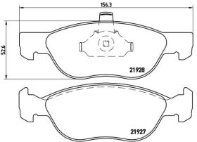 BREMBO P23081 - PASTILLA DE FRENO