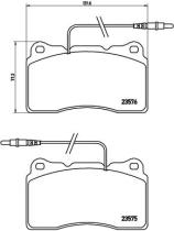 BREMBO P23082 - PASTILLA DE FRENO