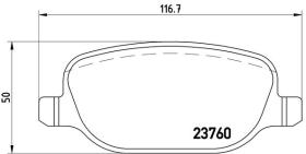 BREMBO P23089 - PASTILLA DE FRENO