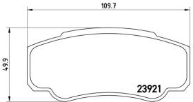 BREMBO P23093 - PASTILLA DE FRENO