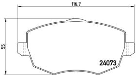 BREMBO P23094 - PASTILLA DE FRENO