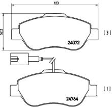 BREMBO P23107 - PASTILLA DE FRENO