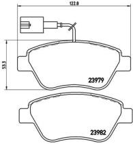 BREMBO P23108 - PASTILLA DE FRENO