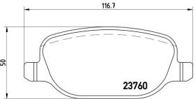 BREMBO P23109 - PASTILLA DE FRENO