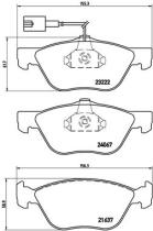 BREMBO P23112 - PASTILLA DE FRENO