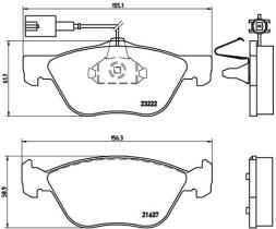 BREMBO P23116 - PASTILLA DE FRENO