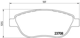 BREMBO P23119 - PASTILLA DE FRENO