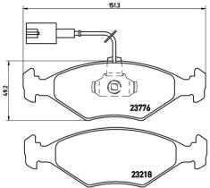 BREMBO P23122 - PASTILLA DE FRENO