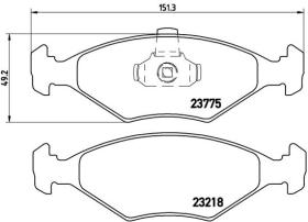 BREMBO P23123 - PASTILLA DE FRENO