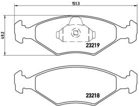 BREMBO P23124 - PASTILLA DE FRENO