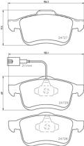 BREMBO P23130 - PASTILLA DE FRENO