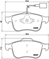 BREMBO P23132 - PASTILLA DE FRENO