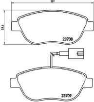 BREMBO P23137 - PASTILLA DE FRENO