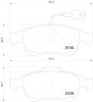 BREMBO P23148 - PASTILLA DE FRENO