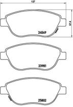 BREMBO P23153 - PASTILLA DE FRENO