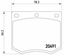 BREMBO P24002 - PASTILLA TURISMO