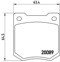 BREMBO P24003 - PASTILLA DE FRENO