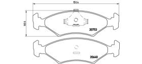 BREMBO P24006 - PASTILLA DE FRENO