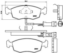 BREMBO P24007 - PASTILLA DE FRENO