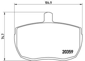 BREMBO PA6001 - PASTILLA DE FRENO