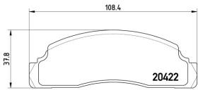 BREMBO P24009 - PASTILLA DE FRENO