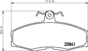 BREMBO P24013 - PASTILLA DE FRENO