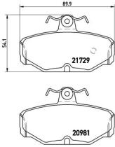 BREMBO P24021 - PASTILLA DE FRENO