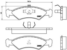 BREMBO P24016 - PASTILLA DE FRENO