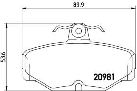 BREMBO P24018 - PASTILLA DE FRENO