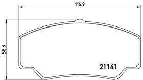 BREMBO P24023 - PASTILLA DE FRENO