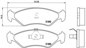 BREMBO P24028 - PASTILLA DE FRENO