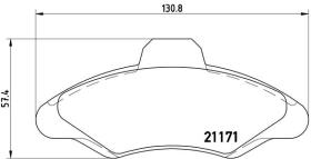 BREMBO P24029 - PASTILLA DE FRENO