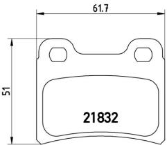 BREMBO P24030 - PASTILLA DE FRENO