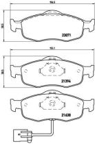 BREMBO P24034 - PASTILLA DE FRENO